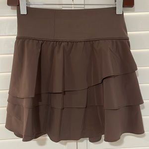 Aerie Brown Tennis Skirt - Offline Maggie Ruffle Skirt